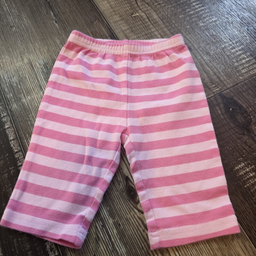 Pink Striped Baby Leggings - Picture 2 of 5